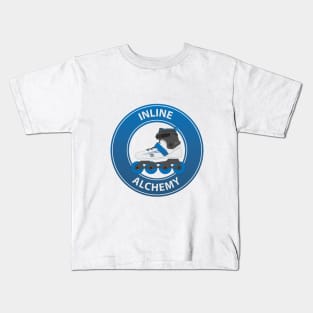 Inline Alchemy - Blue Inline skate & rollerblade Kids T-Shirt